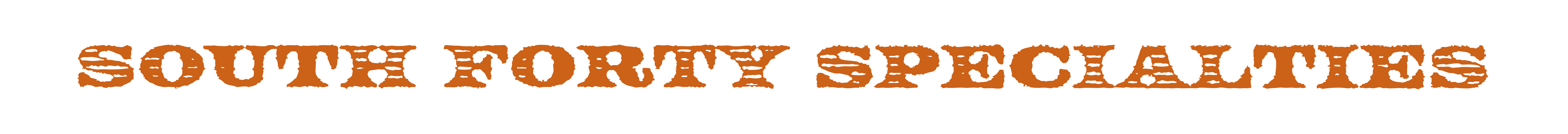 South Forty Name Logo